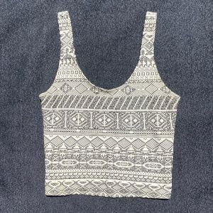 Hollister knitted tank top Grey